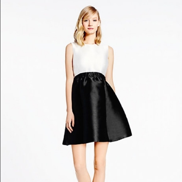kate spade Dresses & Skirts - KATE SPADE COLOR BLOCK BLACK & IVORY SWIFT DRESS